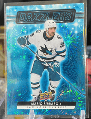 2023-24 Upper Deck Star Series 1 #DZ-24 Mario Ferraro Blue Dazzler Sharks